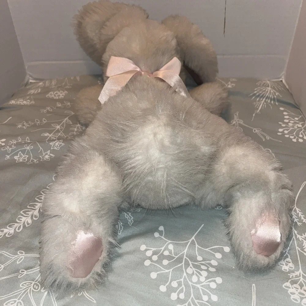 Pink cream Bunny Rabbit Animal beanbag Plush 12
